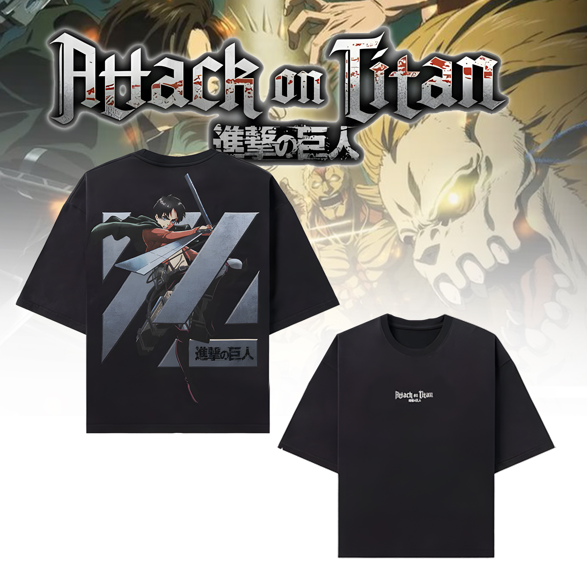Unisex “ATTACK ON TITAN” Anime Inspired Vintage T-Shirt