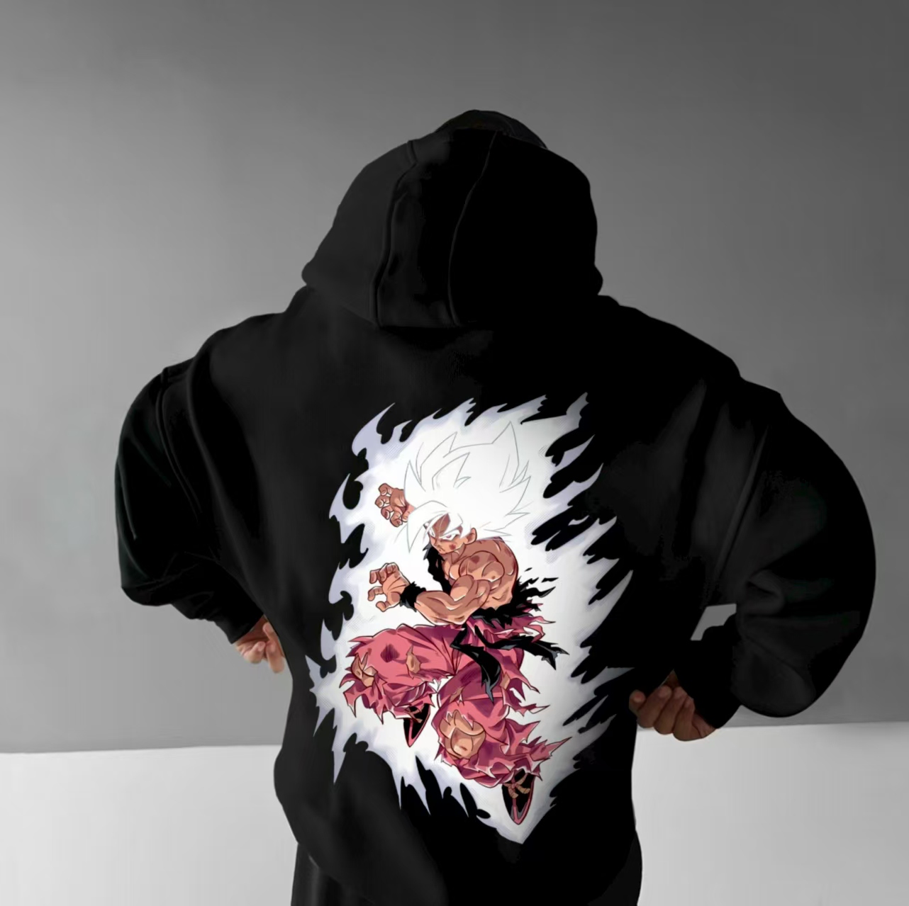 GOKUUNISEX Anime-Motiv-Street-Retro-Hoodie | Dragon Ball