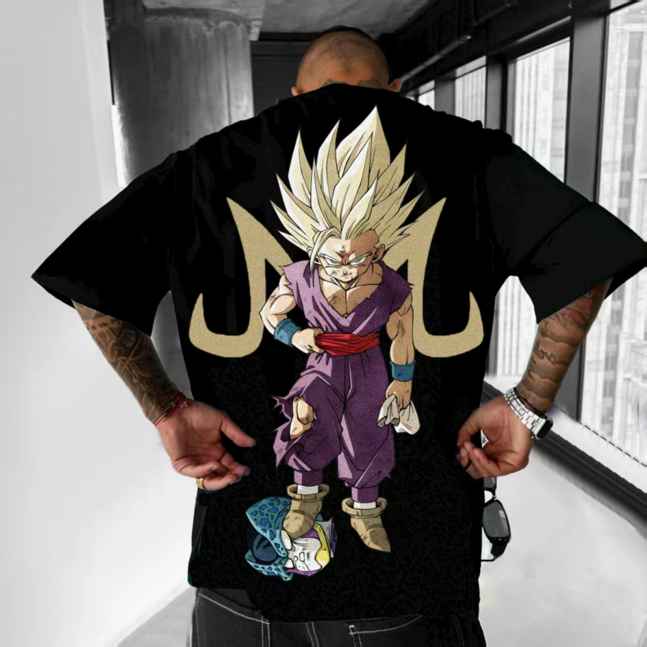 Männer- und Frauen-Äquivalent Retro-T-Shirt aus Anime | Dragon Ball